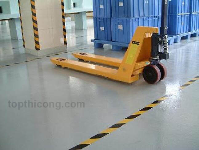 Tần suất di chuyển của xe tải, xe nâng, xe kéo, công nhân đi lại