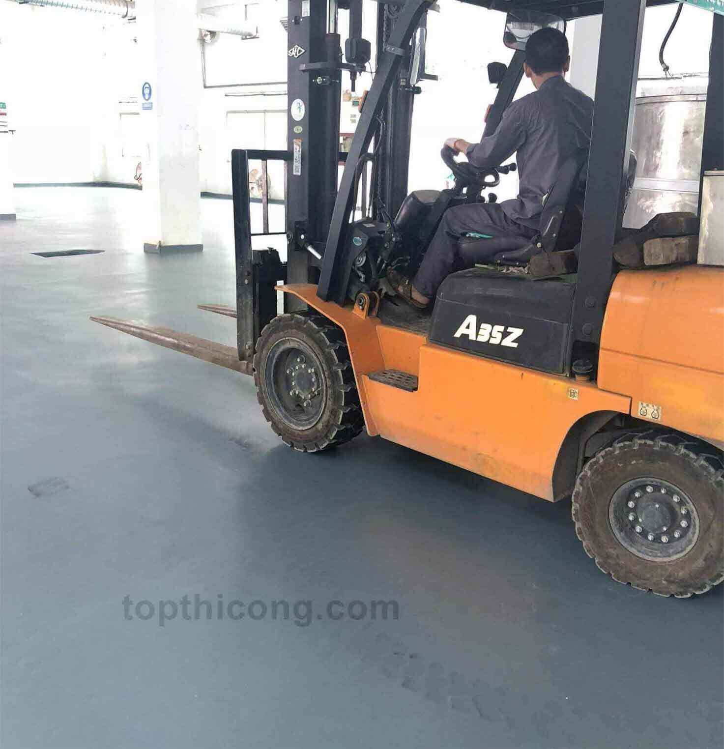Thi công Sơn epoxy chịu tải trọng, chống mài mòn, độ bền