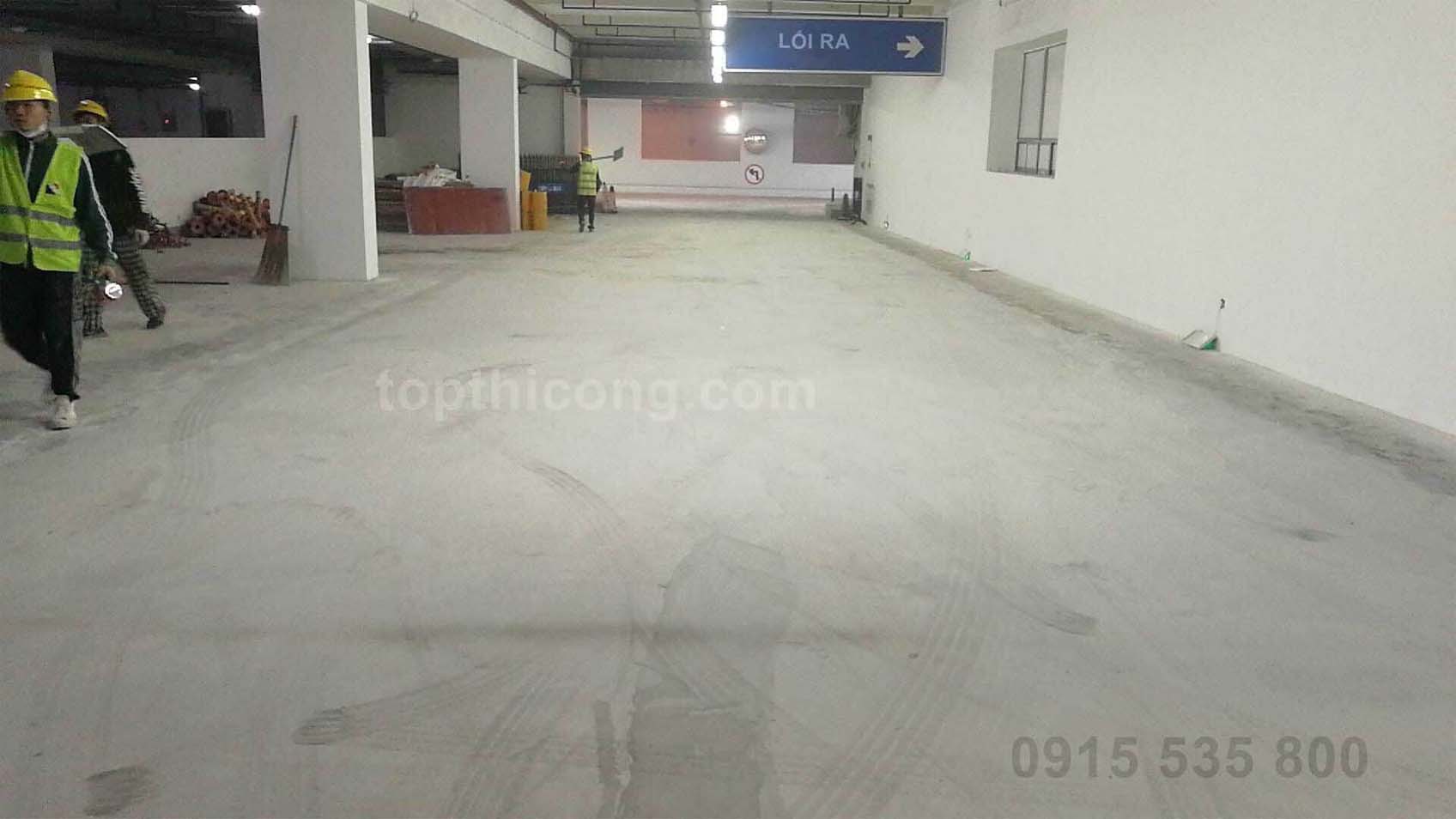Chuẩn bị mặt bằng bê tông
