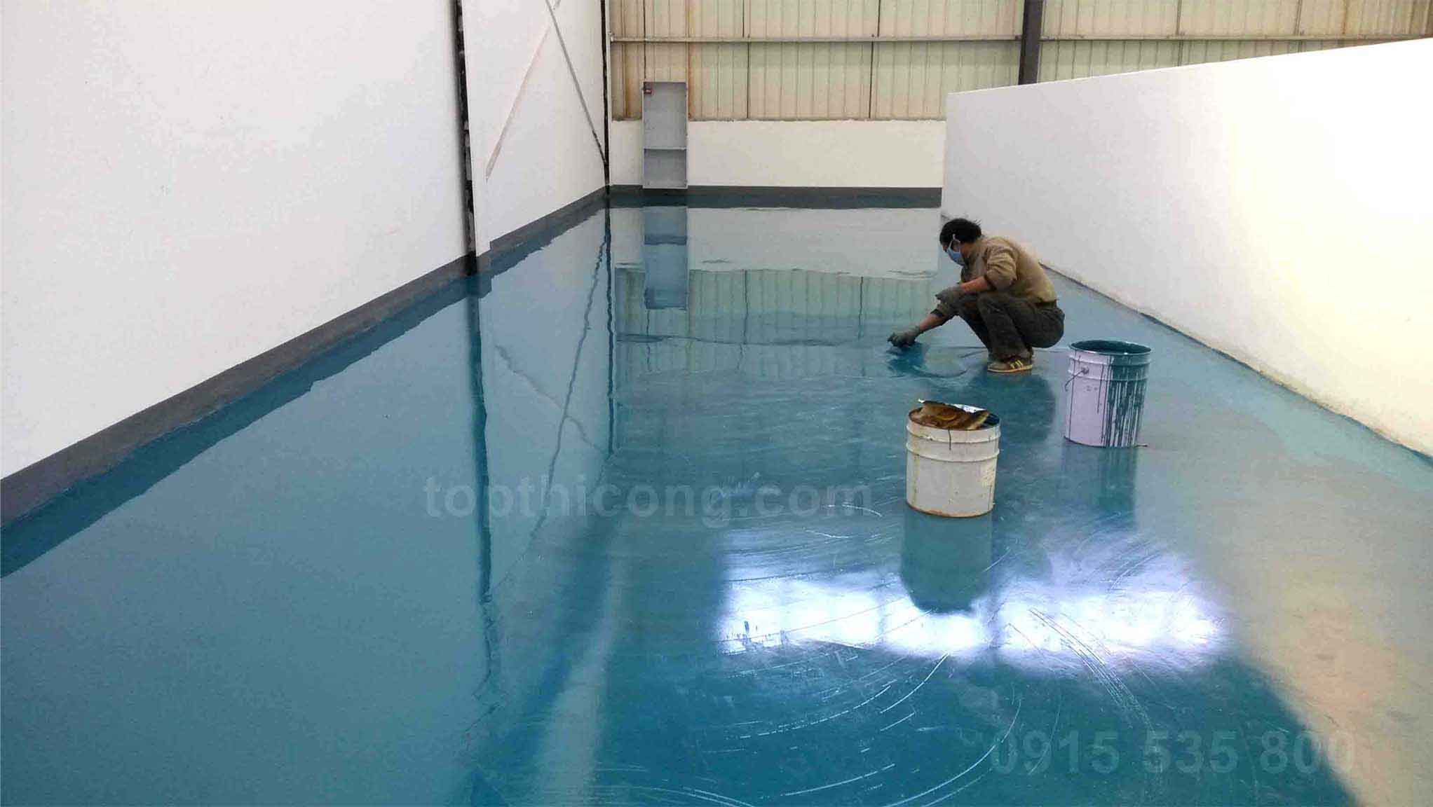 liên hệ thi công sơn epoxy ngay 0368393122