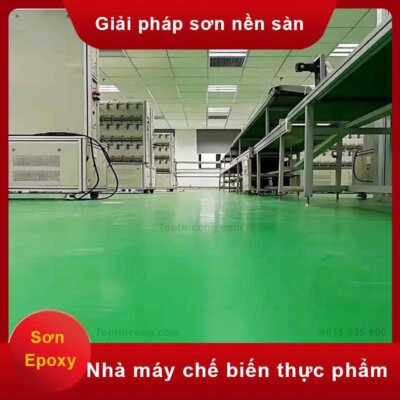 Giải pháp sơn nền sàn nhà máy chế biến thực phẩm sơn epoxy 2