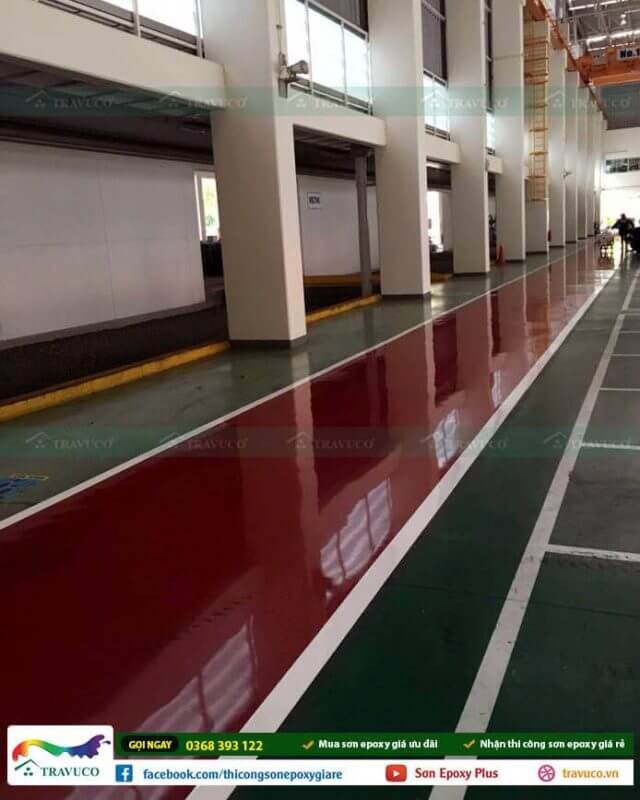 Nền nhà xưởng thi công sơn Epoxy cần tối thiểu 250 mác bê tông