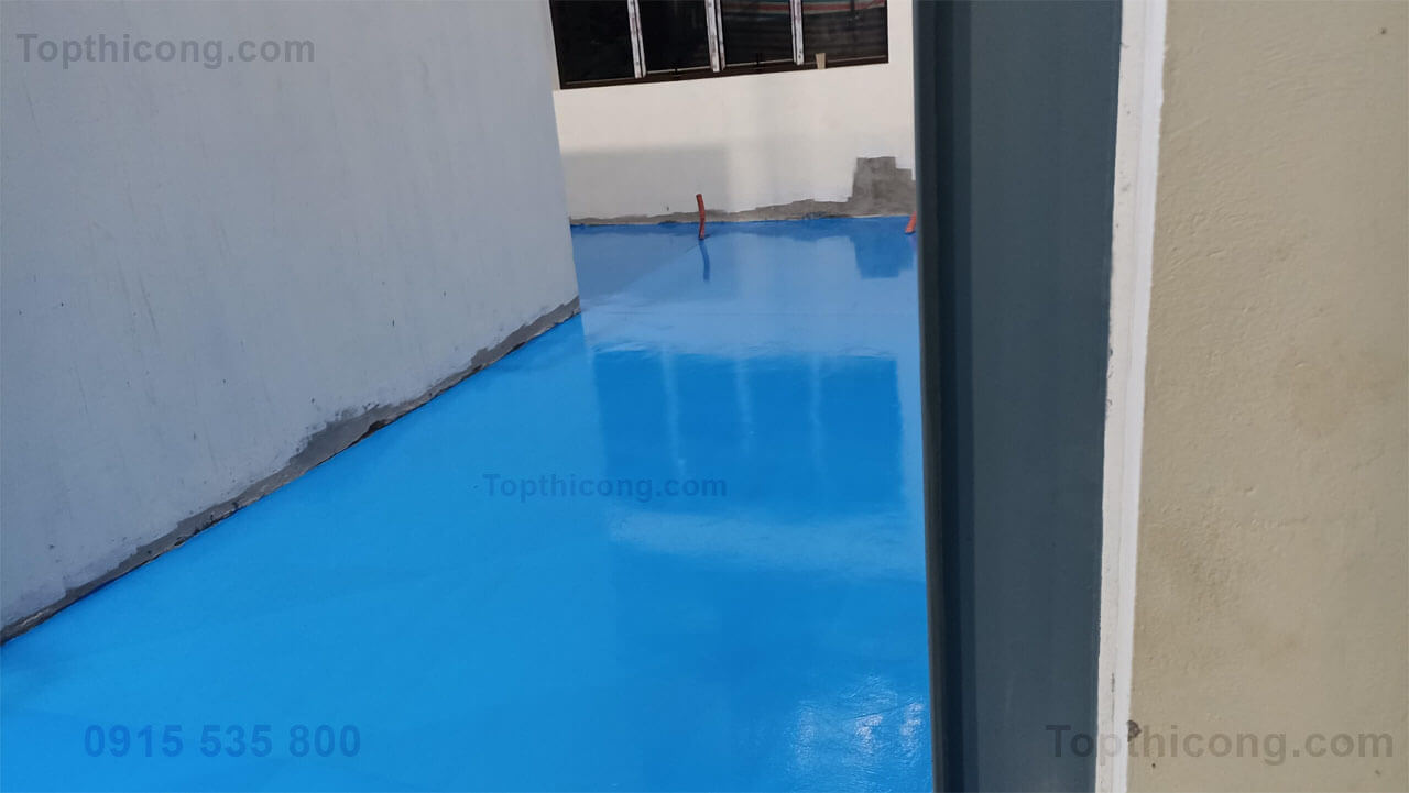 Quy trình chi tiết để thi công sơn đổ sơn epoxy tự san phẳng