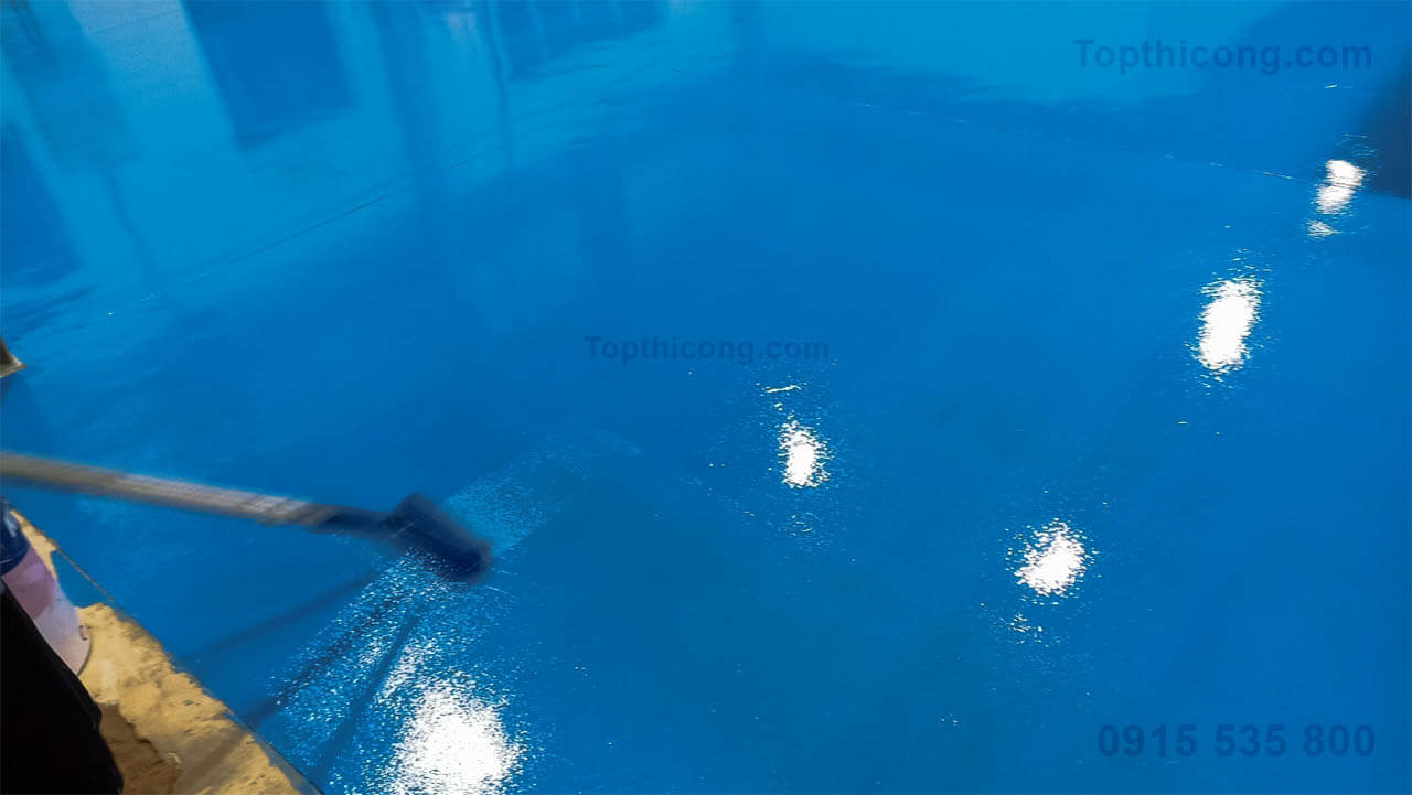 Quy trình đạt chuẩn thi công sơn nền sơn sàn epoxy