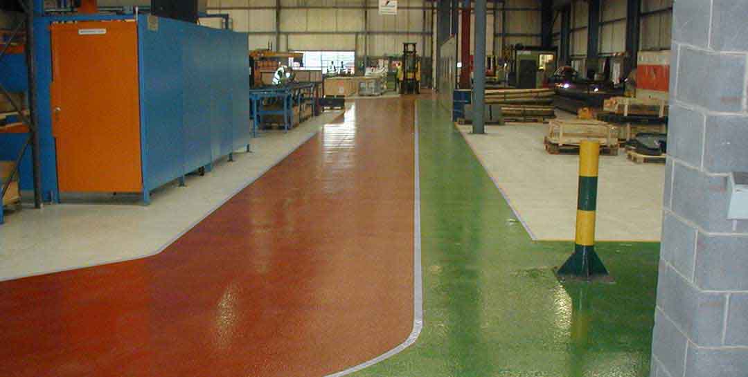 Sơn sàn epoxy tại nhà máy sản xuất và gia công cơ khí