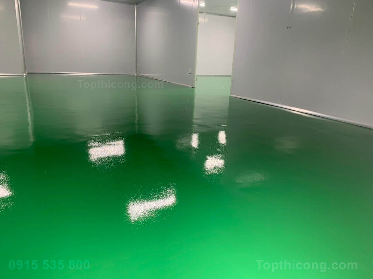 Thi công sơn sàn công nghiệp nền sàn nhà xưởng