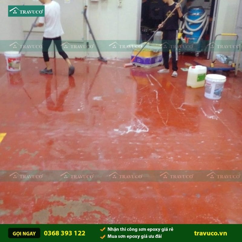 Các hạng mục thi công sơn sàn epoxy chúng tôi nhận thi công