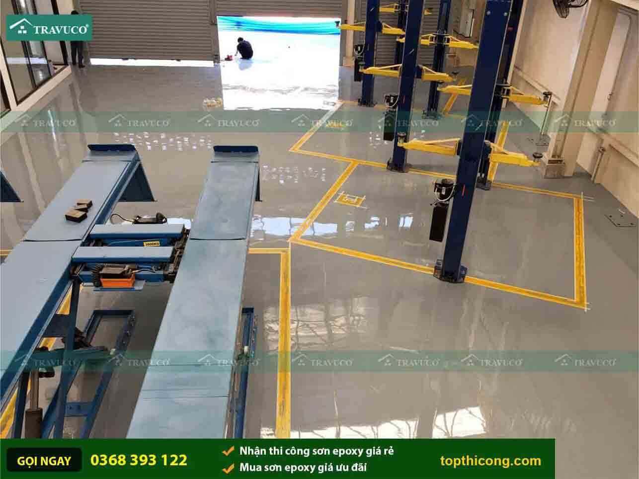Công ty thi công sơn epoxy Trần Vũ chuyên gia sơn nền bê tông