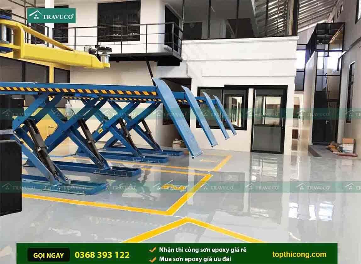 Đặc điểm của sơn sàn epoxy gara ô tô