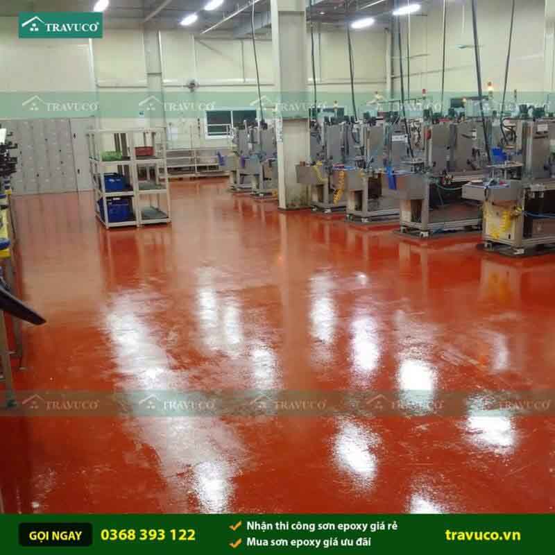 Dịch vụ thi công sơn epoxy nền nhà xưởng uy tín
