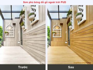 Giá sơn pu cửa gỗ - Báo giá sơn cửa gỗ ngoài trời 2023
