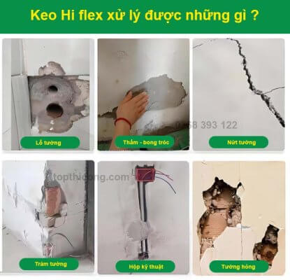 Keo xử lý nứt tương hi flex sealant xử lý được những gì? Keo xử lý nứt tương hi flex sealant xử lý được những gì?