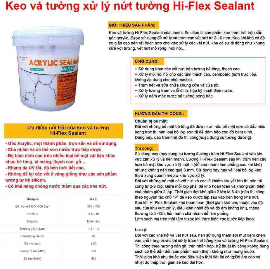 Keo xu ly nut tuong tram khe ho chong tham Keo xu ly nut tuong tram khe ho chong tham