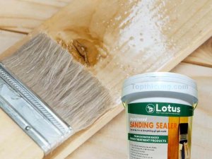 Lotus sanding sealer là Sơn lót cho gỗ màu trong suốt gốc nước không pha một thành phần.