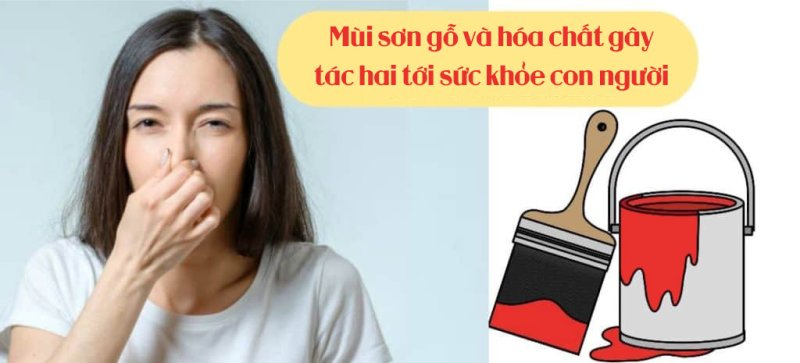Mùi sơn gỗ và hóa chất gây tác hai tới sức khỏe con người
