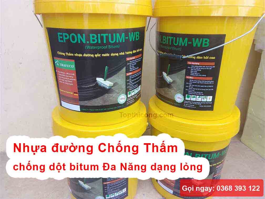 Nhựa đường Chống Thấm chống dột bitum Đa Năng dạng lỏng