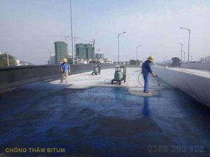 Phun sơn chống thấm nhựa đường