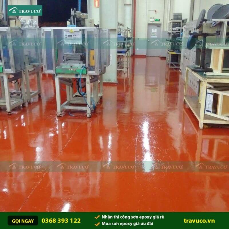 Sơn epoxy tự san phẳng với ưu điểm cho khả năng chịu lực tốt, tính thẩm mỹ cao