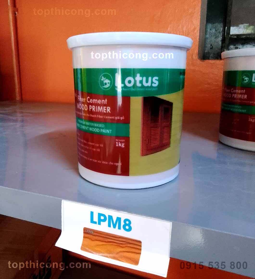 Sơn lót giả gỗ Lotus thi công cùng lớp phủ màu gỗ 1kg Sơn lót giả gỗ Lotus thi công cùng lớp phủ màu gỗ 1kg