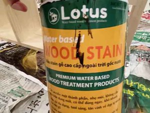 Sơn màu gỗ hệ nước sơn đồ gỗ trong nhà hay ngoài trời