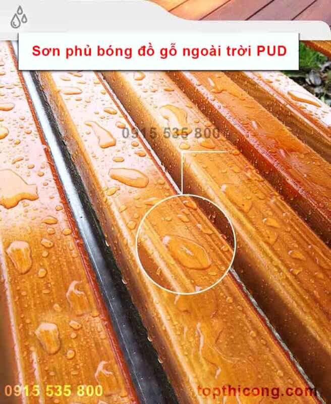 Tìm hiểu về sơn PU Sơn phủ bóng đồ gỗ ngoài trời ?