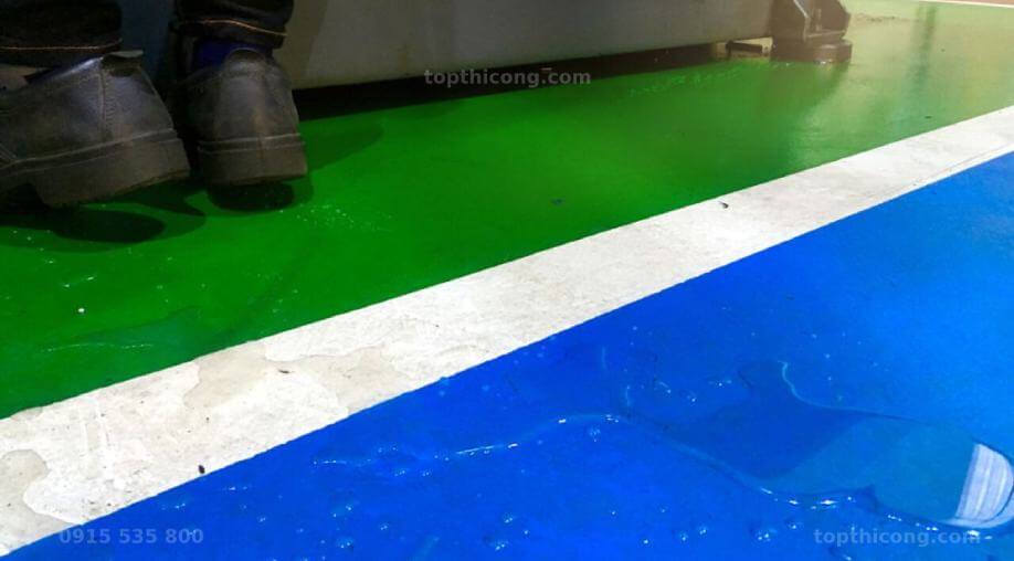 Tính chất vật lý Sơn tự san phẳng sàn epoxy kcc