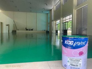 Ứng dụng Sơn lăn sơn phủ epoxy kcc sàn bê tông