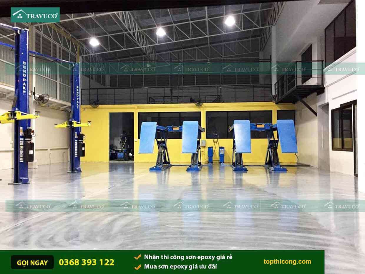 Vậy cần Thi công sơn sàn epoxy gara ô tô tăng cứng cho bê tông?