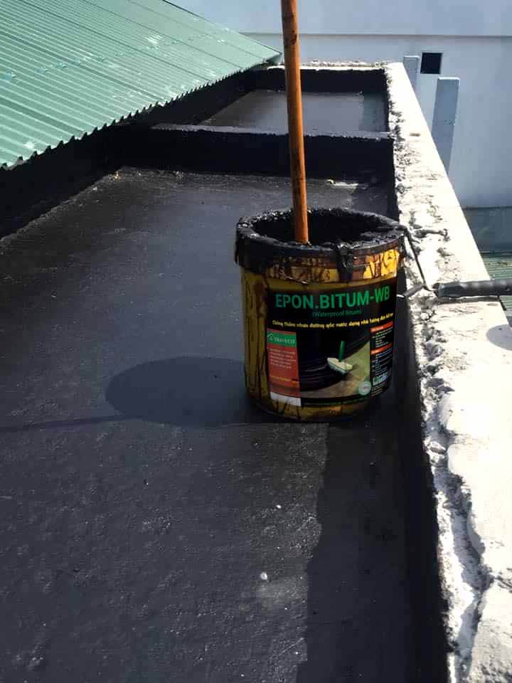 cách chống thấm sân thượng bằng nhựa đường