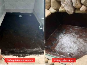 chống thấm nhựa đường nhà vệ sinh và bể cá