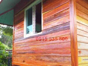 sơn giả gỗ trên xi măng bê tông cemboard