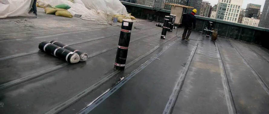 thi công rất đơn giản bằng bitum nhựa đường với chi phí thấp