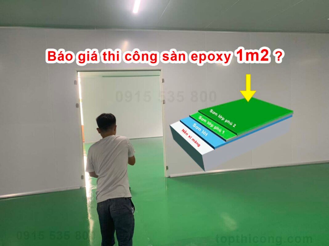 Báo giá thi công sàn epoxy trên một mét vuông 1m2?