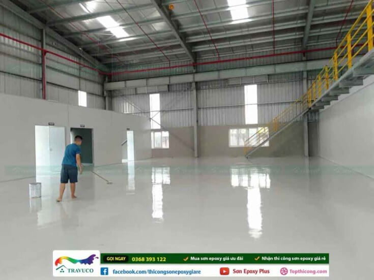 Công trình sơn Bắc Ninh thi công xưởng