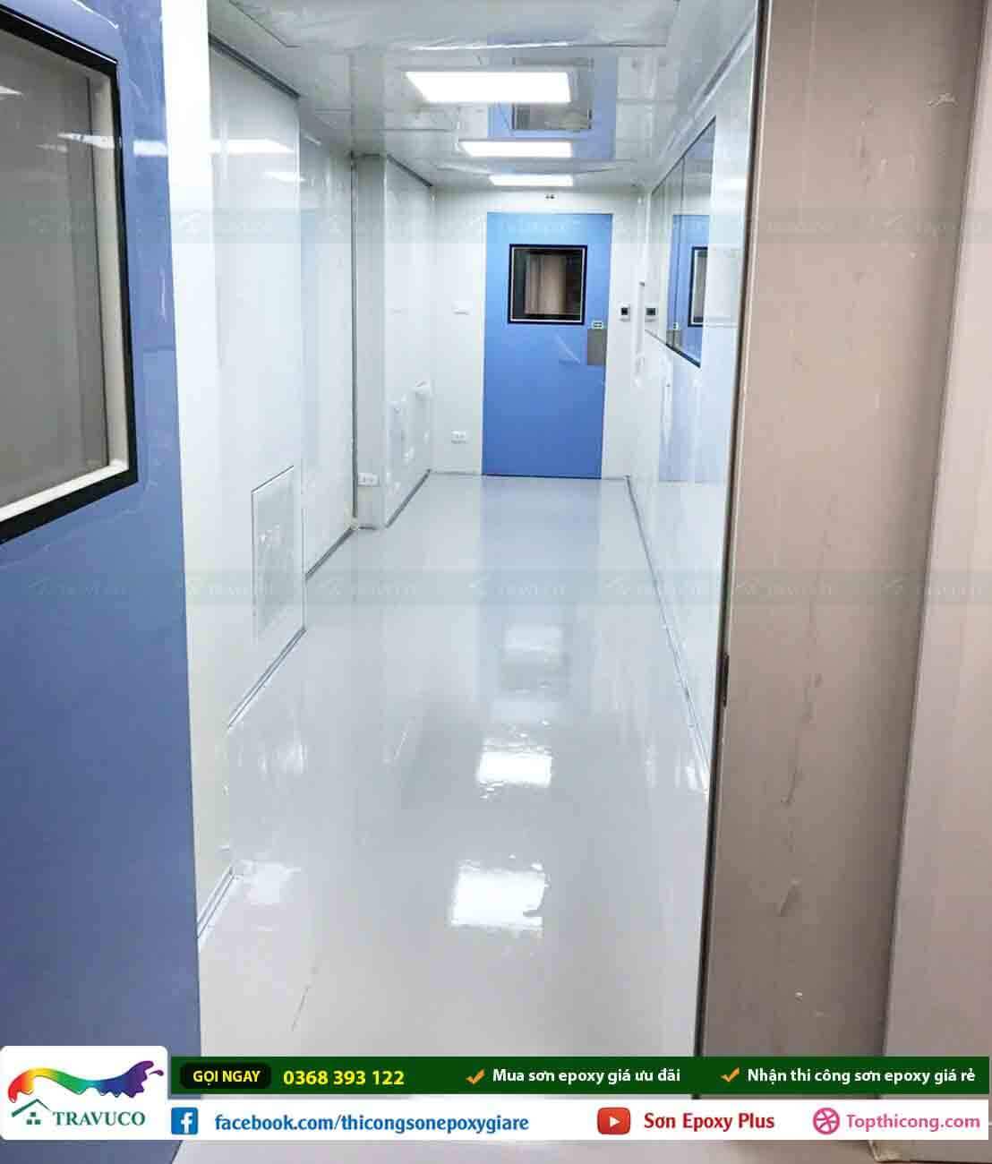 Nhận thi công sơn epoxy bệnh viện đạt tiêu chuẩn phòng