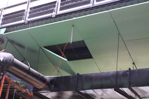 Chống nóng cách nhiệt mái tôn showroom cửa hàng 5cm