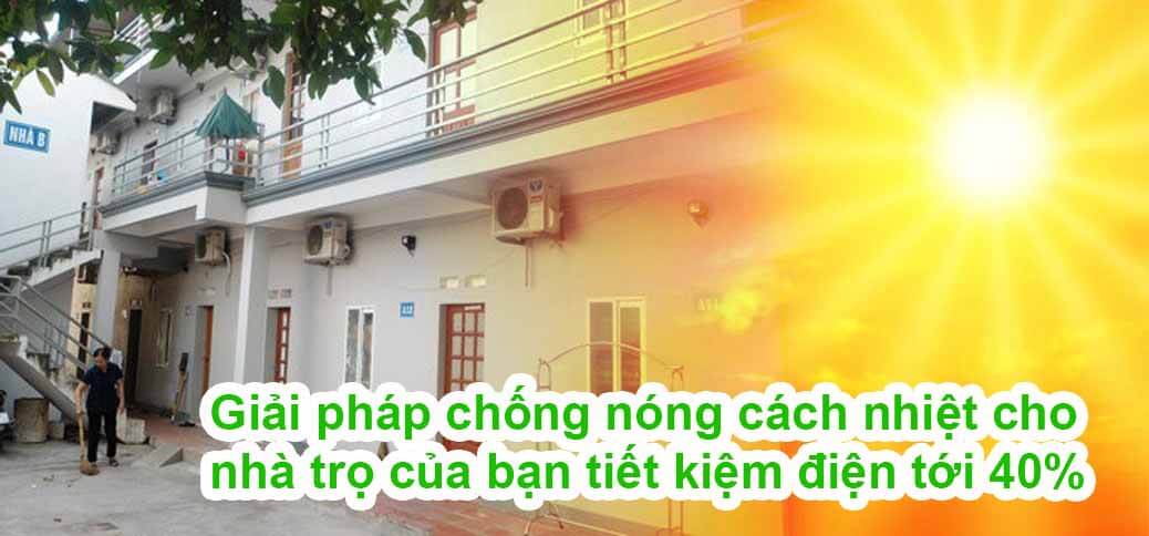 Giải pháp chống nóng cho nhà trọ của bạn tiết kiệm tới 40%