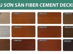 Màu sắc Sơn sàn giả gỗ Lotus Decking Paint