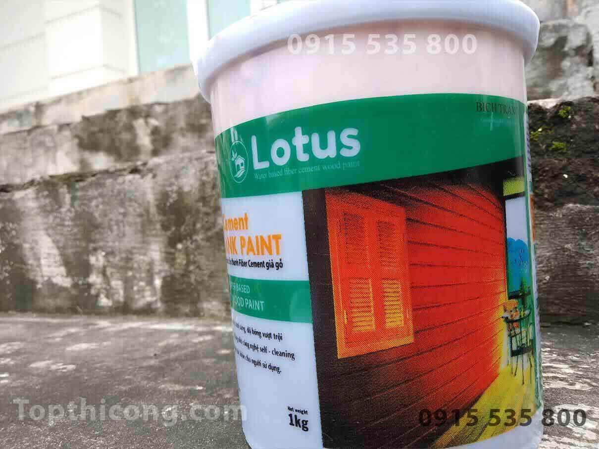 Sơn giả gỗ Lotus fiber cement wood plank paint
