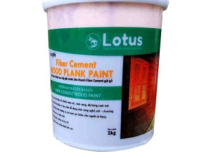 Sơn phủ hoàn thiện sơn giả gỗ Lotus thi công đơn giản 1kg