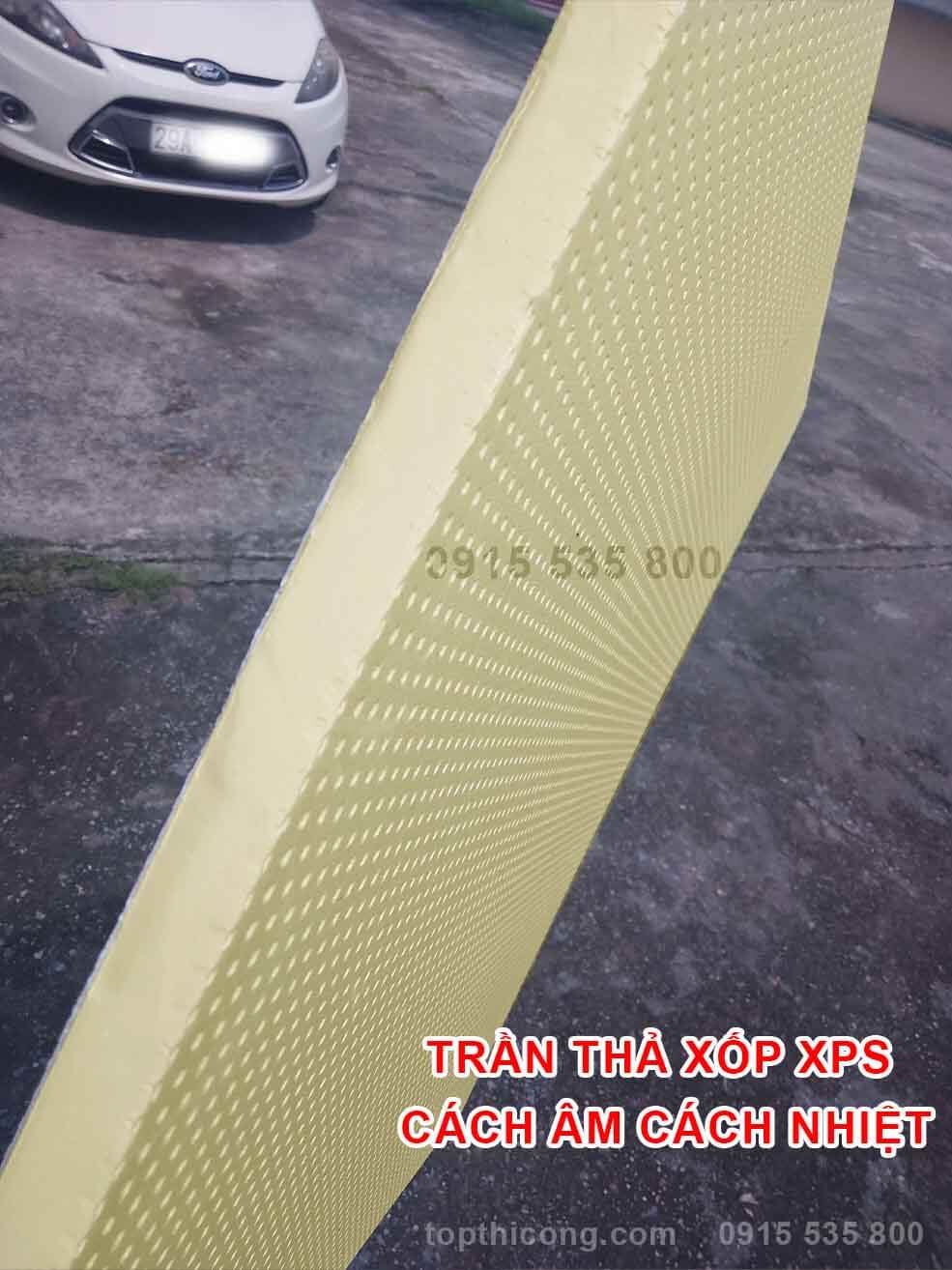 Tấm trần xốp cách nhiệt ECO XPS FOAN rất nhẹ và siêu cứng