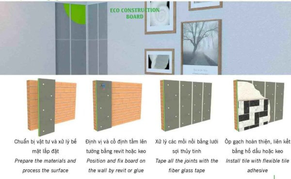 cách làm cách âm tường, cách nhiệt tường tiêu chuẩn