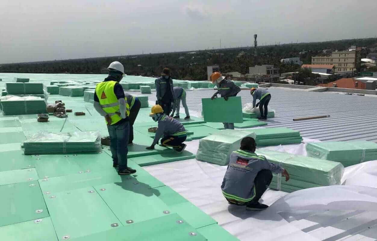 eco xps chong nong nha xuong khu cong nghiep