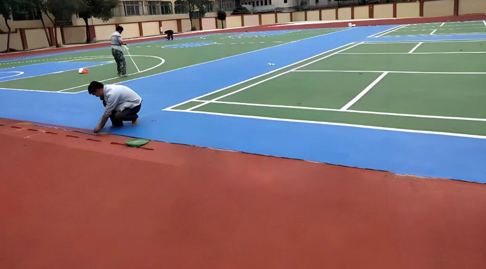 sơn kẻ vạch sân cầu lông