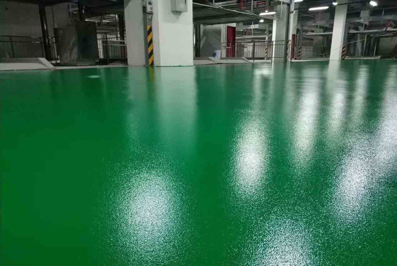 Thi công lớp sơn lớp phủ epoxy màu hoàn thiện