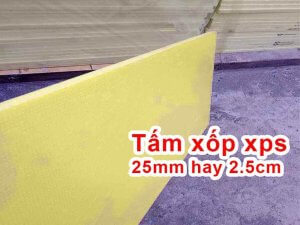Tấm xốp xps 25mm cách nhiệt nhà máy sản xuất giá sỉ