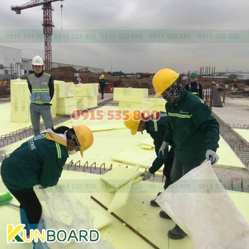 Dễ thi công xốp xps 5cm Với trọng lượng nhẹ vận chuyển nhanh chóng