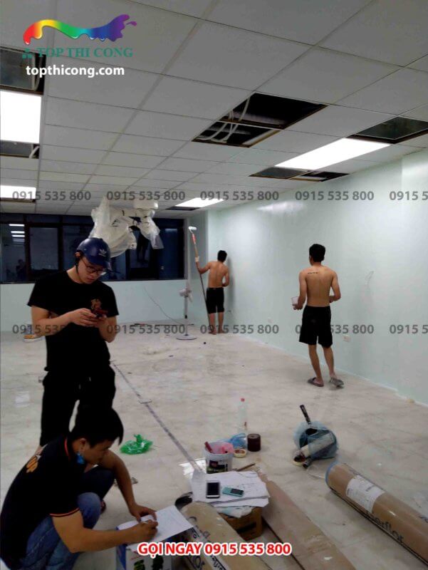 Thi công sơn sàn epoxy kháng khuẩn bệnh viện