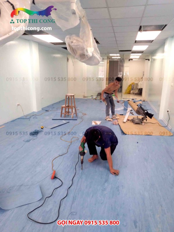 Công trình thi công sơn epoxy kháng khuẩn bệnh viện phòng mổ