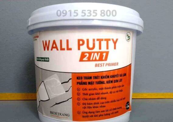 Ưu điểm nổi trội Keo trám trét khuyết điểm nứt tường đa năng Wall Putty